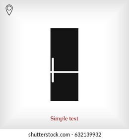 refrigerator icon, vector best flat icon, EPS