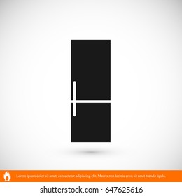 refrigerator icon, vector best flat icon, EPS