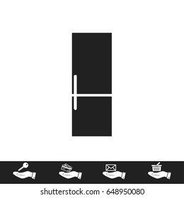 refrigerator icon, vector best flat icon, EPS