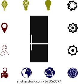 refrigerator icon, vector best flat icon, EPS