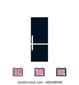 refrigerator icon, vector best flat icon, EPS