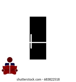 refrigerator icon, vector best flat icon, EPS