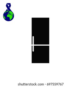 refrigerator icon, vector best flat icon, EPS