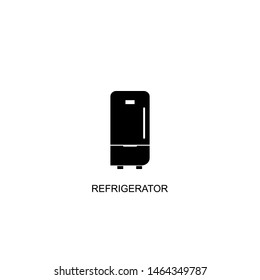 refrigerator icon vector black design