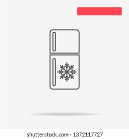 Refrigerator icon. Vector concept illustration for design.