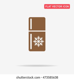 Refrigerator icon. Vector concept illustration for design.