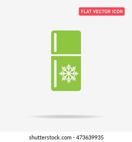 Refrigerator icon. Vector concept illustration for design.