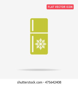 Refrigerator icon. Vector concept illustration for design.