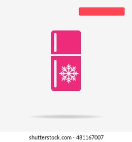 Refrigerator icon. Vector concept illustration for design.