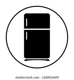 Refrigerator icon vector design isolated on white background.