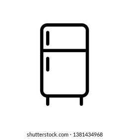 Refrigerator icon vector design template