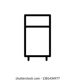 Refrigerator icon vector design template