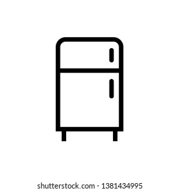 Refrigerator icon vector design template