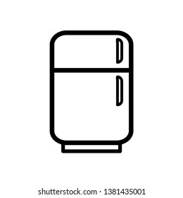 Refrigerator icon vector design template