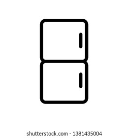 Refrigerator icon vector design template