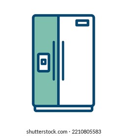 refrigerator icon vector design template in white background