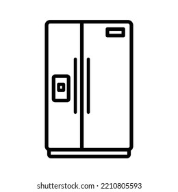 refrigerator icon vector design template in white background
