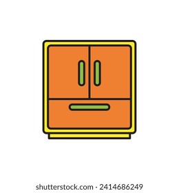 Refrigerator icon vector design templates simple and modern