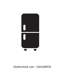 refrigerator icon vector. electric appliances icon glyph style