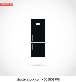 refrigerator icon vector , flat design best vector icon