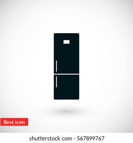 refrigerator icon vector , flat design best vector icon