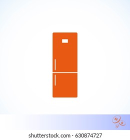 refrigerator icon vector , flat design best vector icon