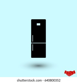 refrigerator icon vector , flat design best vector icon