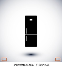 refrigerator icon vector , flat design best vector icon