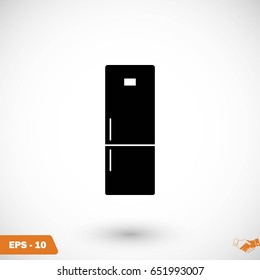 refrigerator icon vector , flat design best vector icon