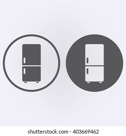 Refrigerator icon . Vector illustration