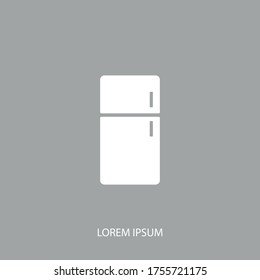 Kühlschrank-Symbol. Vektorgrafik EPS10.
