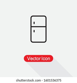 Refrigerator Icon Vector Illustration Eps10
