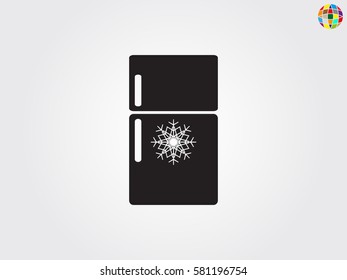refrigerator, icon, vector illustration eps10