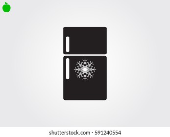 refrigerator, icon, vector illustration eps10