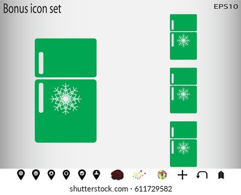refrigerator, icon, vector illustration eps10