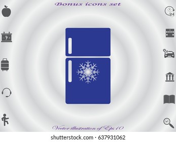 refrigerator, icon, vector illustration eps10
