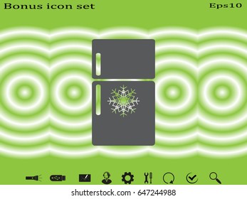 refrigerator, icon, vector illustration eps10