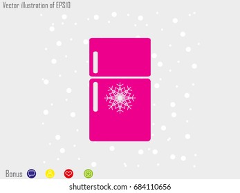 refrigerator, icon, vector illustration eps10