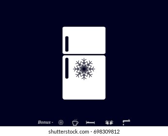 refrigerator, icon, vector illustration eps10