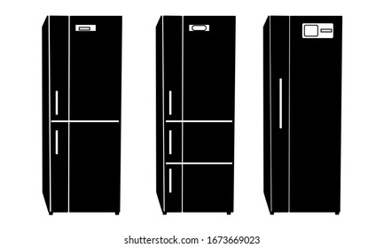 diseño de señal de ilustración vectorial de icono de refrigerador