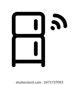 refrigerator icon. vector line icon for your website, mobile, presentation, and logo design.