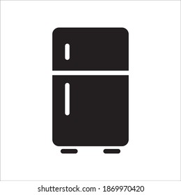 Refrigerator Icon Vector Logo Template Illustration