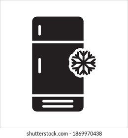 Refrigerator Icon Vector Logo Template Illustration