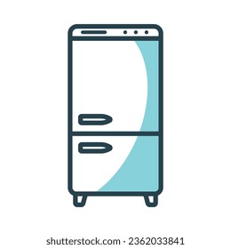 Refrigerator icon vector on trendy design