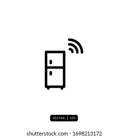 Refrigerator Icon Vector - Sign or Symbol