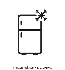 refrigerator icon vector symbol template