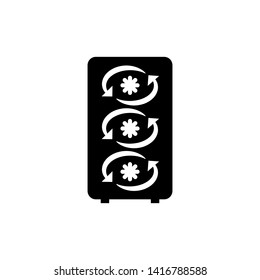 refrigerator icon vector template design