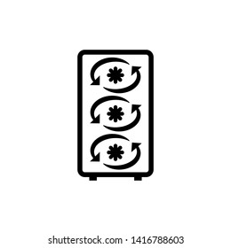 refrigerator icon vector template design