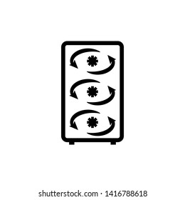 refrigerator icon vector template design