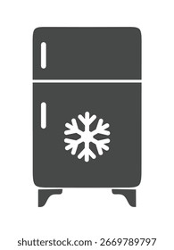ícone refrigerador vetor com design moderno